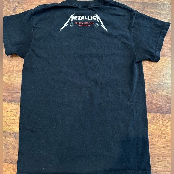 2023 11/10 Official Metallica Detroit Shirt Small N1 Tour Ford Field Michigan - Picture 4 of 5